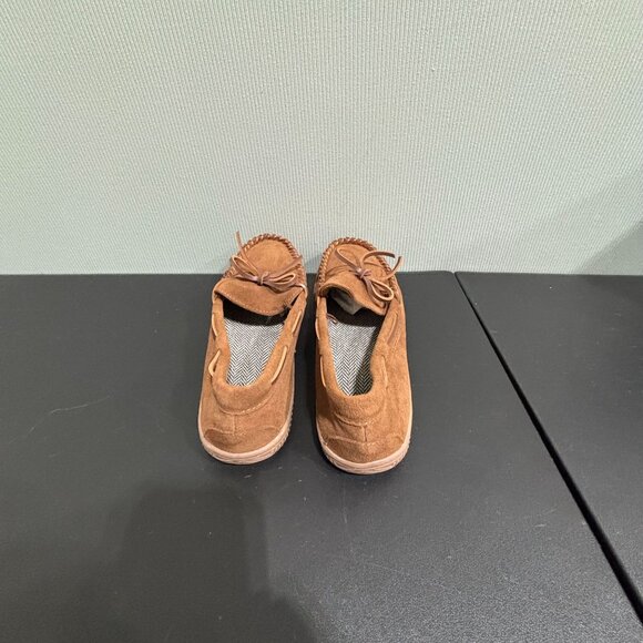 Brown Mens Loafers With Suede Upper & Rubber Sole Size 9-10 By George - Picture 6 of 11